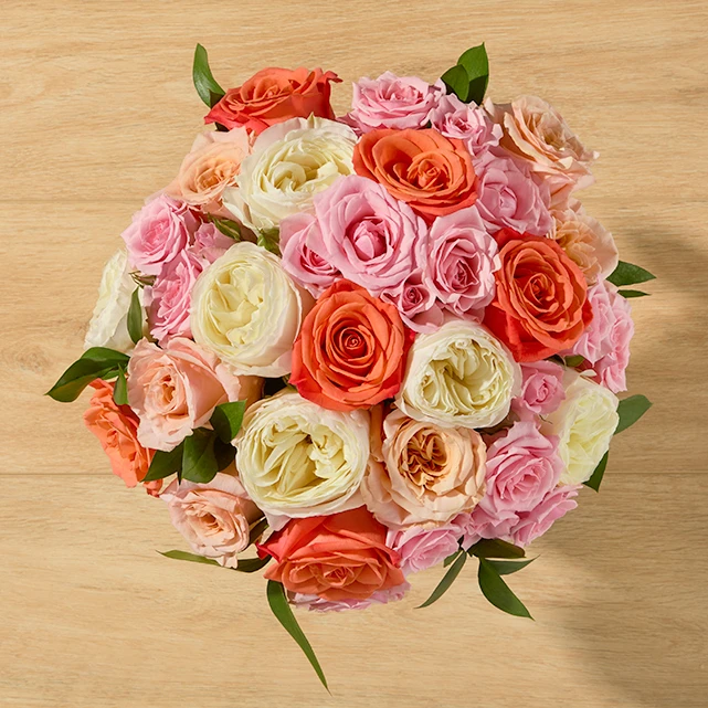 Assorted Roses with Green Foilage