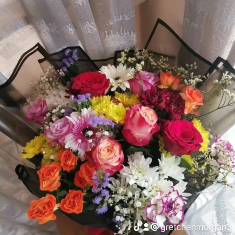 Seasonal Flowers and Green Foilage