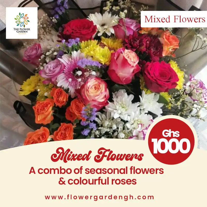 Mix Roses & Seasonal flowers (Combo)