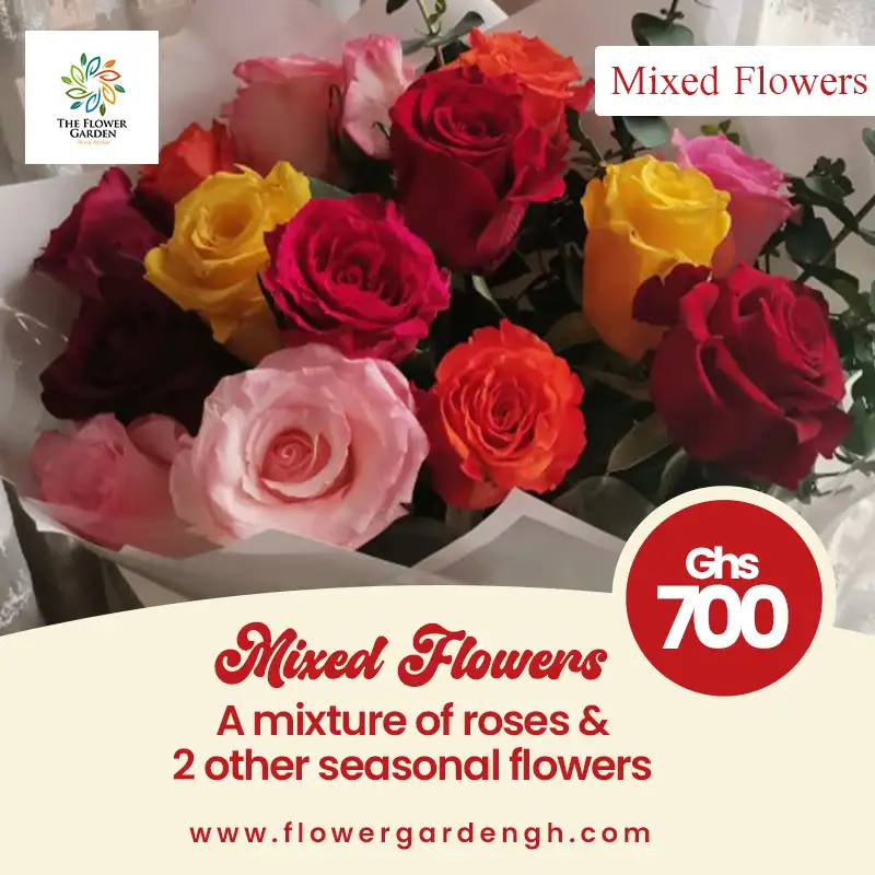 Mix Roses & Seasonal flowers