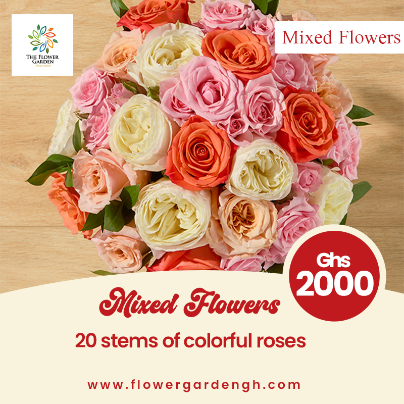 Assorted Roses with Green Foilage